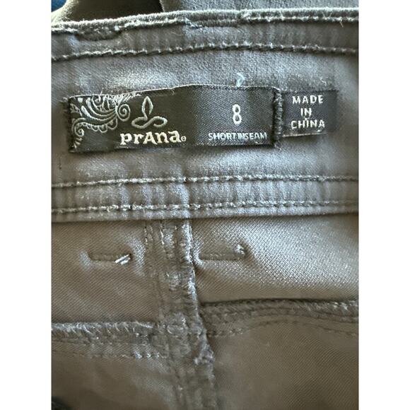 PrAna Women's 8 Halle Convertible Nylon Stretch Charcoal Gray Hiking Pants - Picture 12 of 13